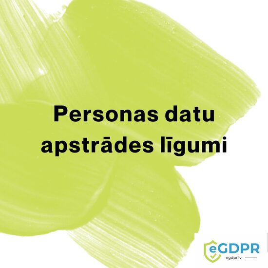 Personas datu apstrādes līgumi