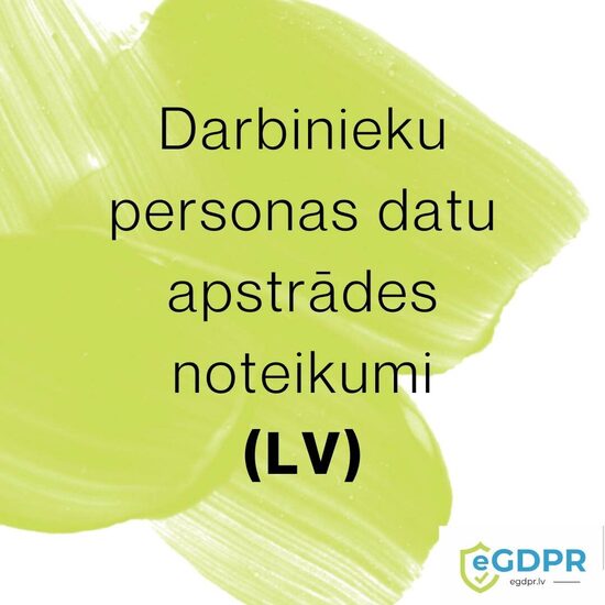 Darbinieku datu apstrādes noteikumi 
