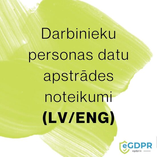 Darbinieku datu apstrādes noteikumi 